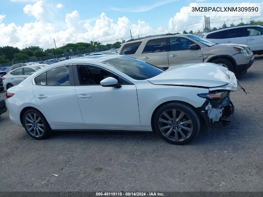 3MZBPACLXNM309590 2022 Mazda Mazda3 Preferred