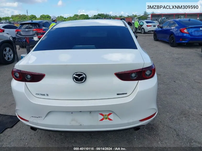 3MZBPACLXNM309590 2022 Mazda Mazda3 Preferred