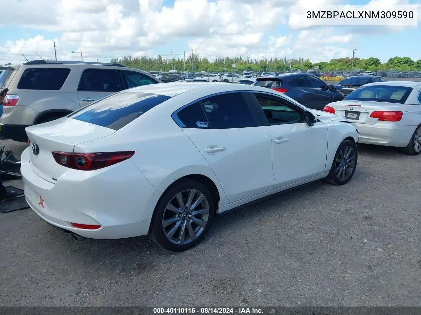 3MZBPACLXNM309590 2022 Mazda Mazda3 Preferred