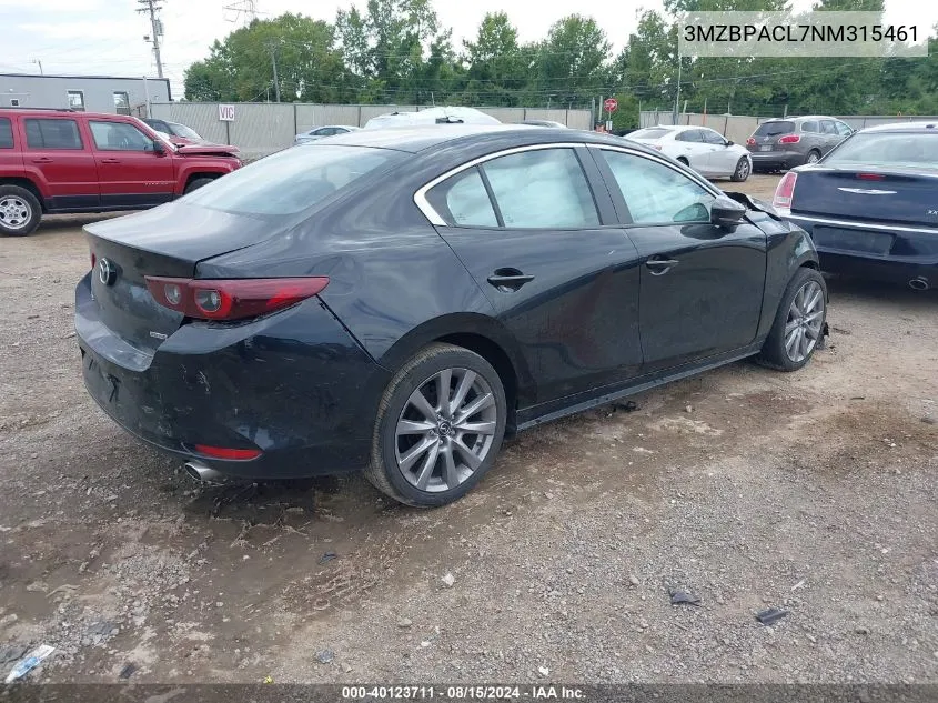 3MZBPACL7NM315461 2022 Mazda Mazda3 Preferred