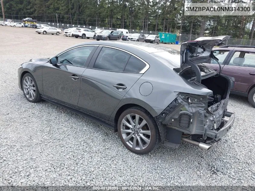 3MZBPACL0NM314300 2022 Mazda Mazda3 Preferred