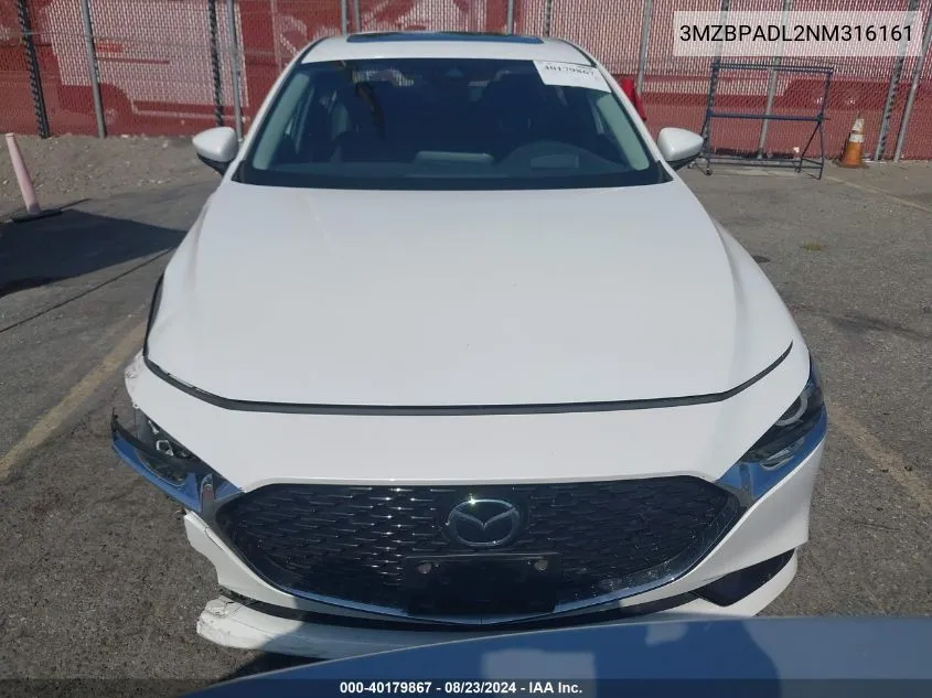 2022 Mazda Mazda3 Premium VIN: 3MZBPADL2NM316161 Lot: 40179867