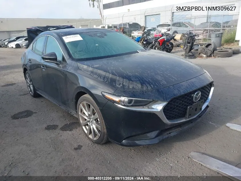 2022 Mazda Mazda3 Premium VIN: 3MZBPBDL1NM309627 Lot: 40312205