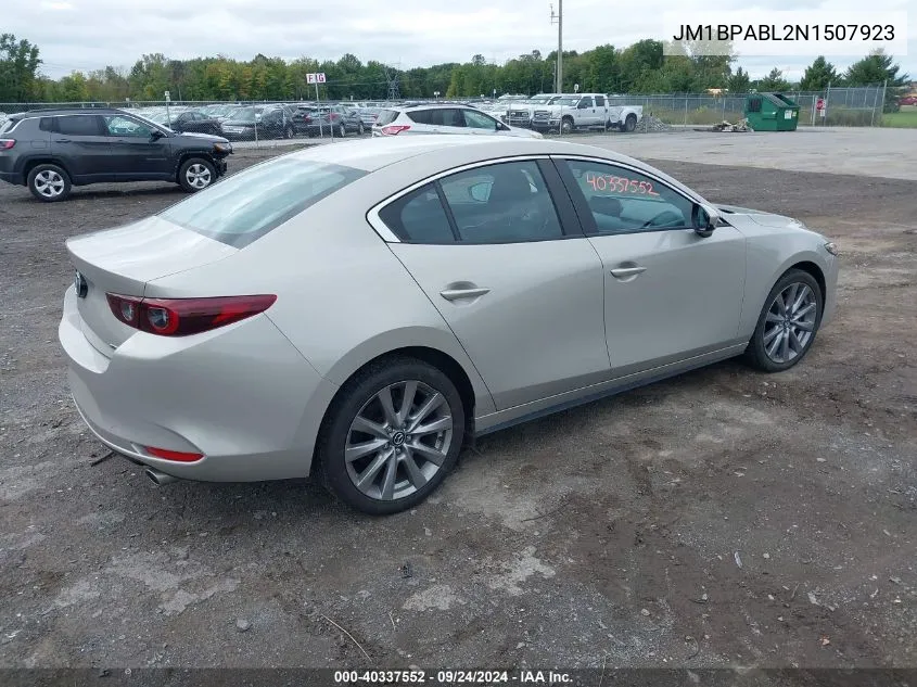 2022 Mazda Mazda3 Select VIN: JM1BPABL2N1507923 Lot: 40337552