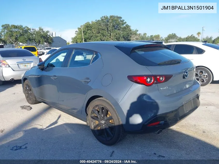 2022 Mazda Mazda3 Carbon Edition VIN: JM1BPALL3N1501904 Lot: 40424776