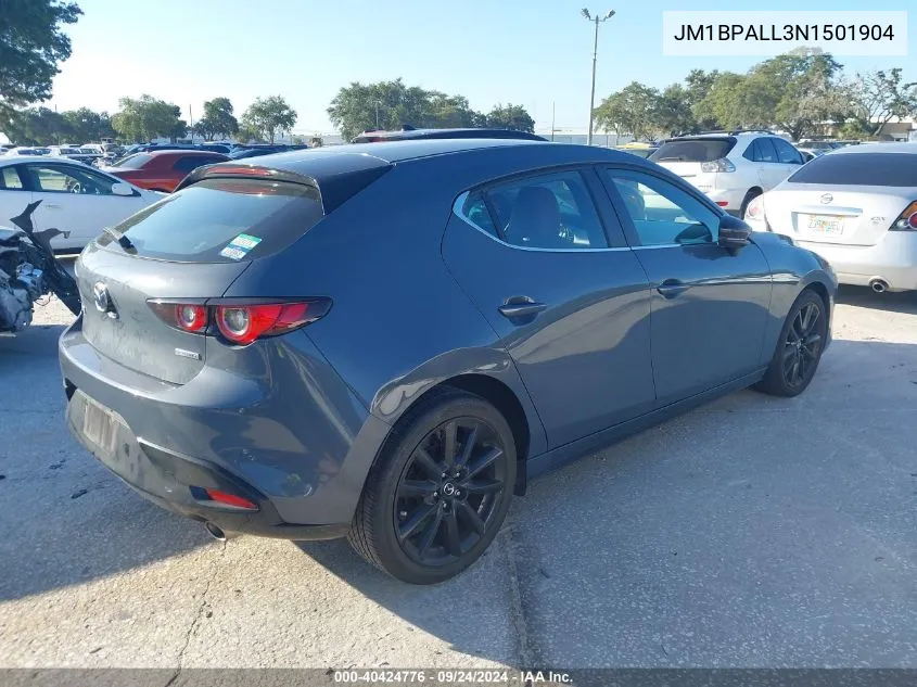 2022 Mazda Mazda3 Carbon Edition VIN: JM1BPALL3N1501904 Lot: 40424776