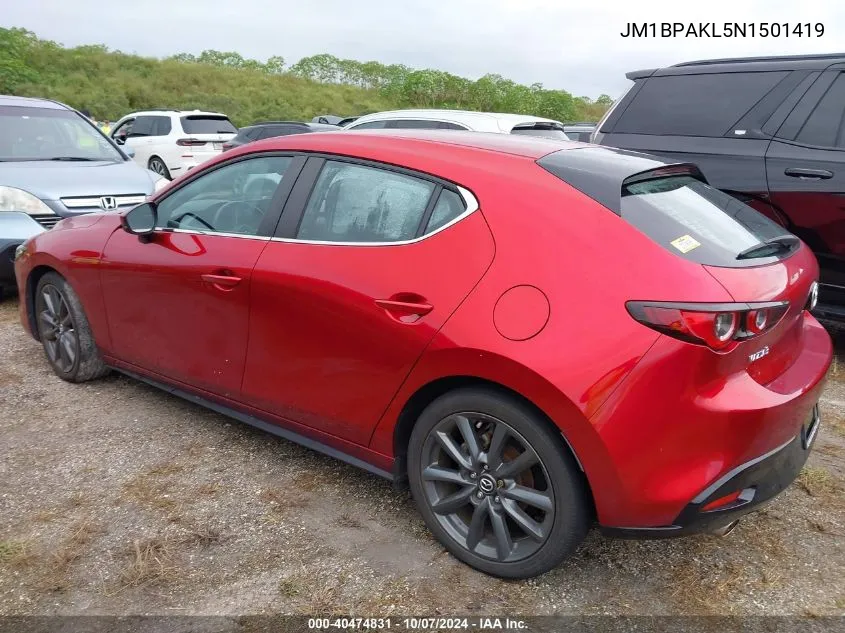 JM1BPAKL5N1501419 2022 Mazda Mazda3 Select