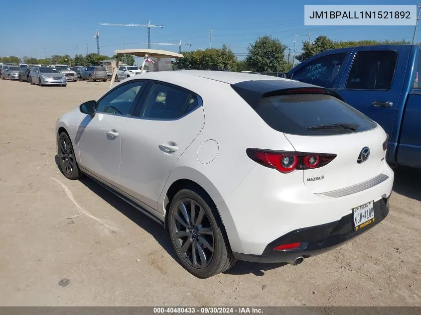 2022 Mazda Mazda3 Preferred VIN: JM1BPALL1N1521892 Lot: 40480433