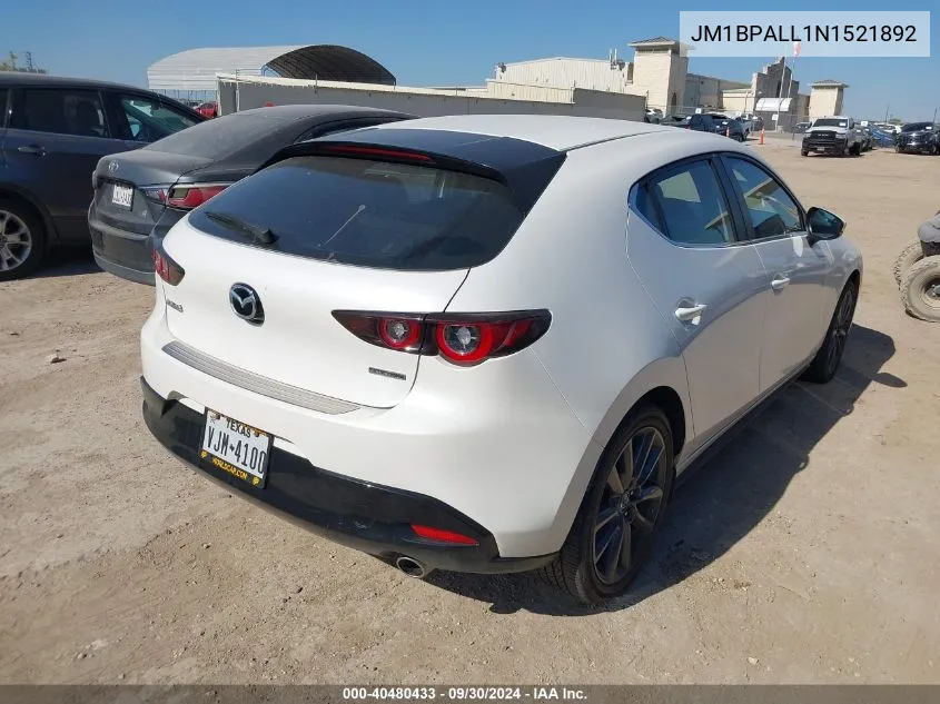 2022 Mazda Mazda3 Preferred VIN: JM1BPALL1N1521892 Lot: 40480433