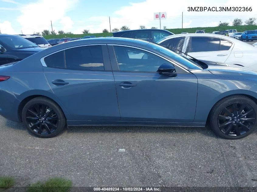 3MZBPACL3NM302366 2022 Mazda Mazda3 Carbon Edition