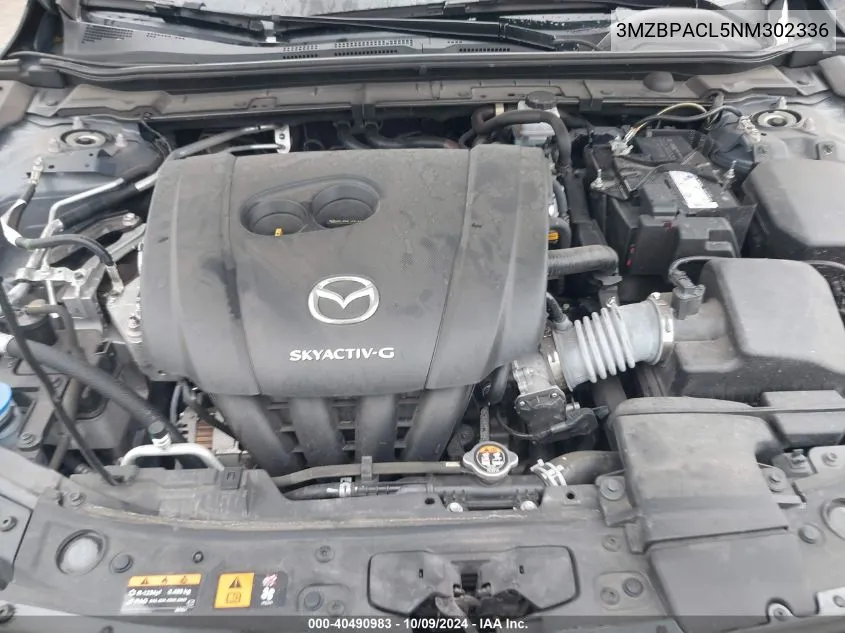 3MZBPACL5NM302336 2022 Mazda 3 Preferred