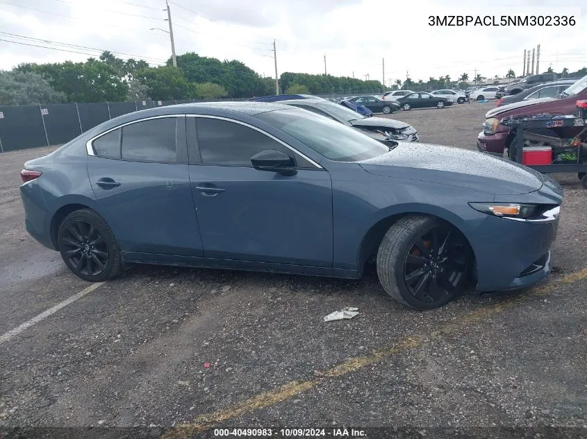 2022 Mazda 3 Preferred VIN: 3MZBPACL5NM302336 Lot: 40490983