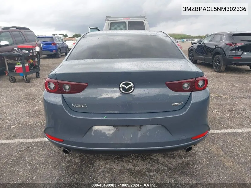 2022 Mazda 3 Preferred VIN: 3MZBPACL5NM302336 Lot: 40490983