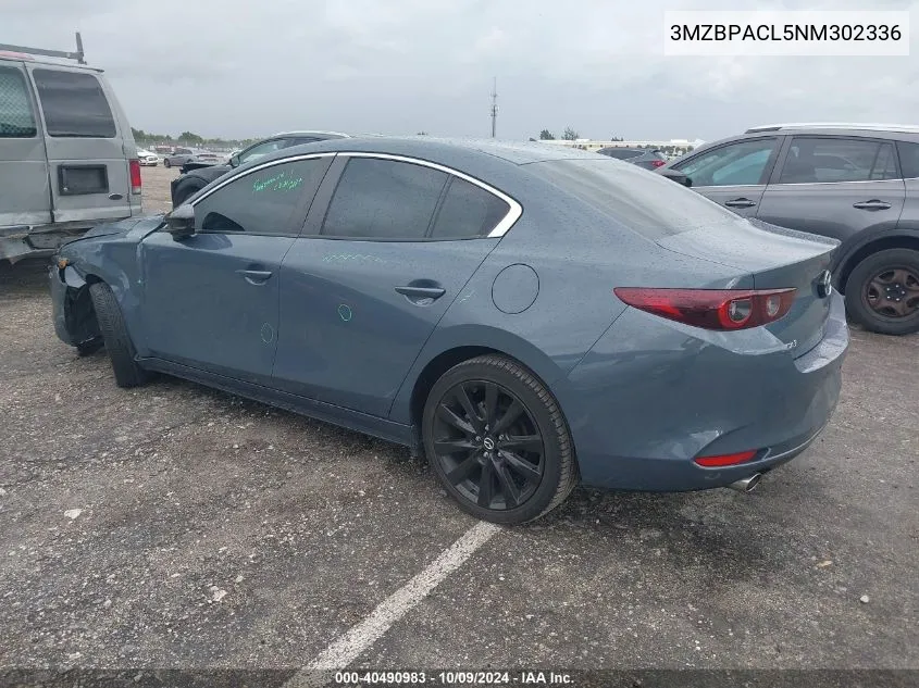 2022 Mazda 3 Preferred VIN: 3MZBPACL5NM302336 Lot: 40490983