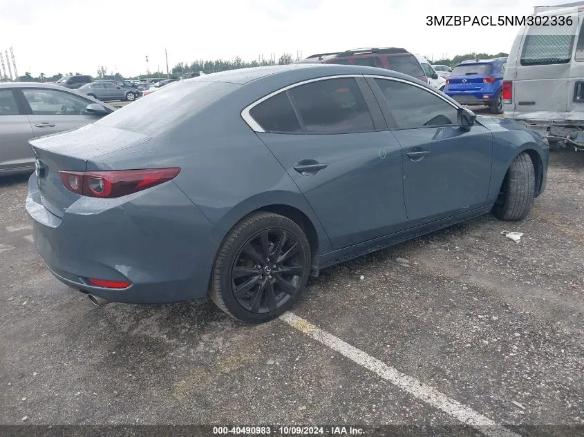 2022 Mazda 3 Preferred VIN: 3MZBPACL5NM302336 Lot: 40490983