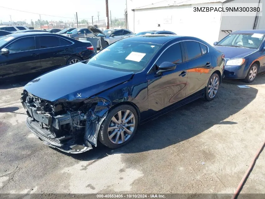 2022 Mazda Mazda3 Preferred VIN: 3MZBPACL9NM300380 Lot: 40553405