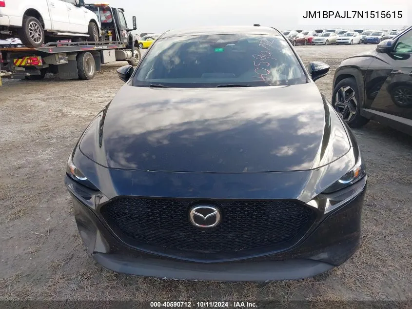 2022 Mazda Mazda3 VIN: JM1BPAJL7N1515615 Lot: 40590712