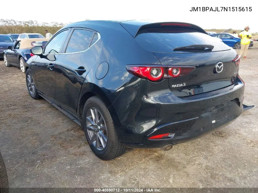 2022 Mazda Mazda3 VIN: JM1BPAJL7N1515615 Lot: 40590712