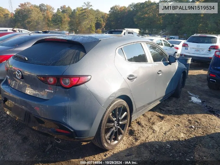 2022 Mazda Mazda3 Carbon Edition VIN: JM1BPALL9N1519534 Lot: 40714854