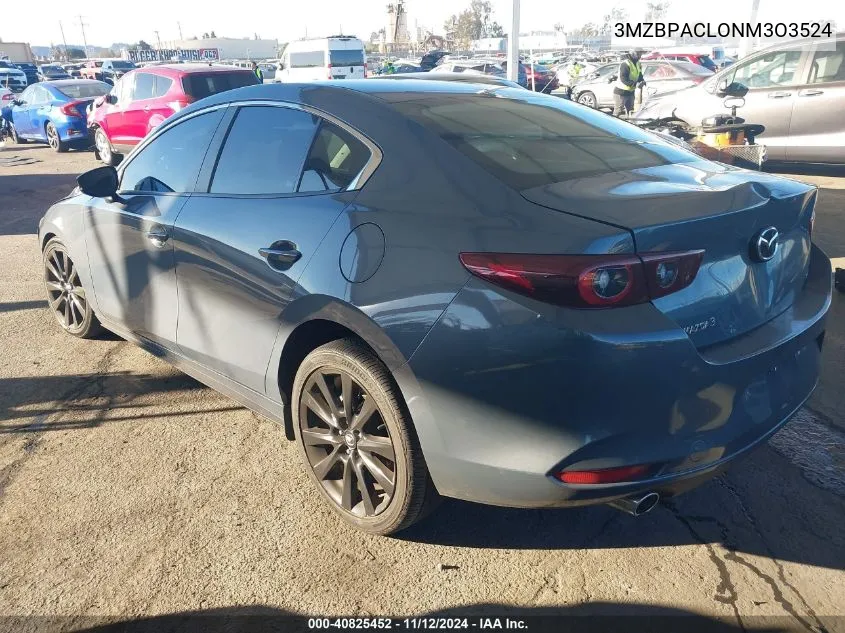 3MZBPACLONM3O3524 2022 Mazda Mazda3