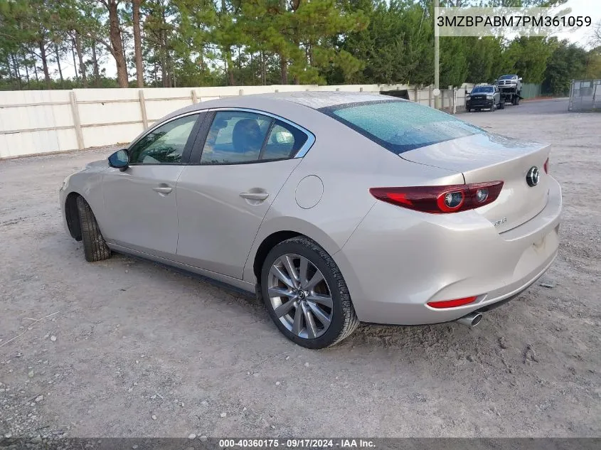 3MZBPABM7PM361059 2023 Mazda 3 Select