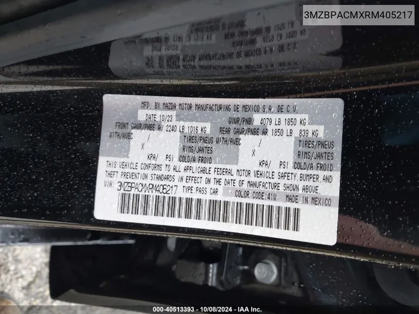 3MZBPACMXRM405217 2024 Mazda 3 Preferred