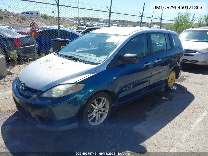 2006 Mazda Mazda5 Sport VIN: JM1CR29L860121363 Lot: 40379749