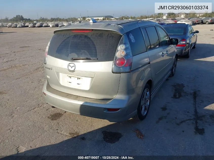 2006 Mazda 5 Sport VIN: JM1CR293060103374 Lot: 40719007