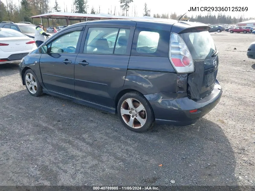 2006 Mazda Mazda5 Touring VIN: JM1CR293360125269 Lot: 40789985