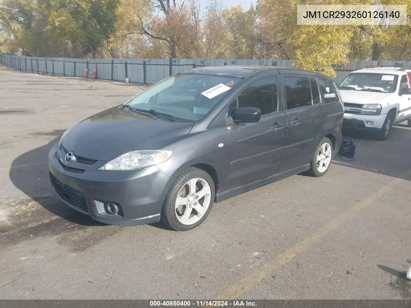 2006 Mazda Mazda5 Sport VIN: JM1CR293260126140 Lot: 40850400