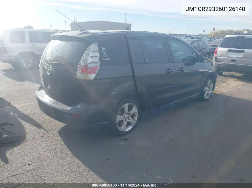 2006 Mazda Mazda5 Sport VIN: JM1CR293260126140 Lot: 40850400