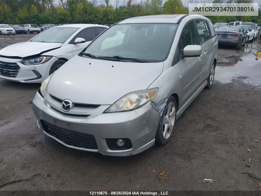 2007 Mazda Mazda5 VIN: JM1CR293470138016 Lot: 12110675