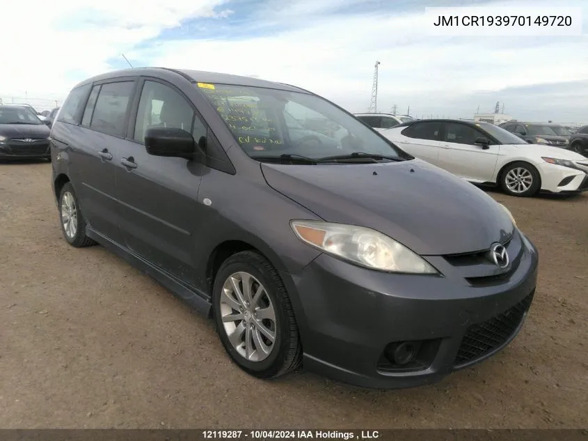 2007 Mazda Mazda5 VIN: JM1CR193970149720 Lot: 12119287