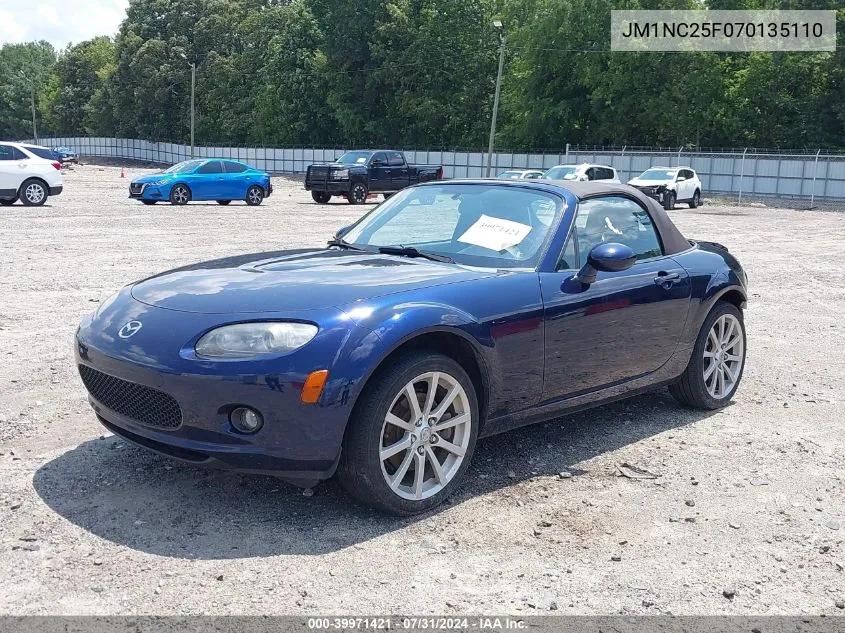 2007 Mazda Mx-5 Touring VIN: JM1NC25F070135110 Lot: 39971421