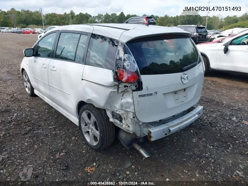 JM1CR29L470151493 2007 Mazda Mazda5 Grand Touring