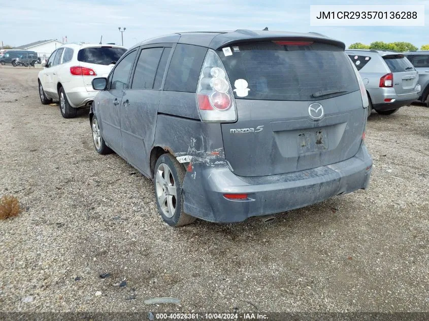 2007 Mazda Mazda5 Sport VIN: JM1CR293570136288 Lot: 40526361