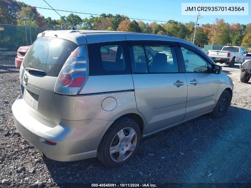 2007 Mazda Mazda5 Sport VIN: JM1CR293570143564 Lot: 40545091