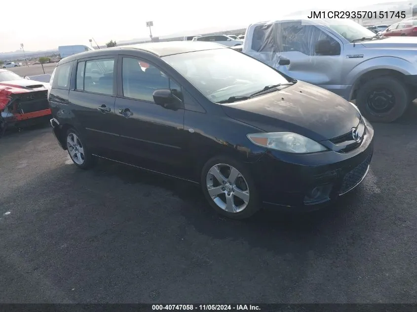 2007 Mazda Mazda5 Sport VIN: JM1CR293570151745 Lot: 40747058