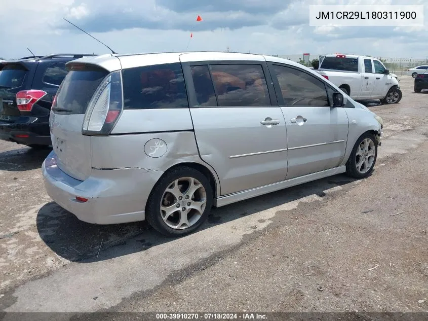 2008 Mazda Mazda5 Touring VIN: JM1CR29L180311900 Lot: 39910270