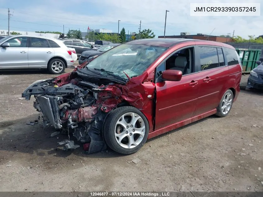 2009 Mazda Mazda5 VIN: JM1CR293390357245 Lot: 12046877