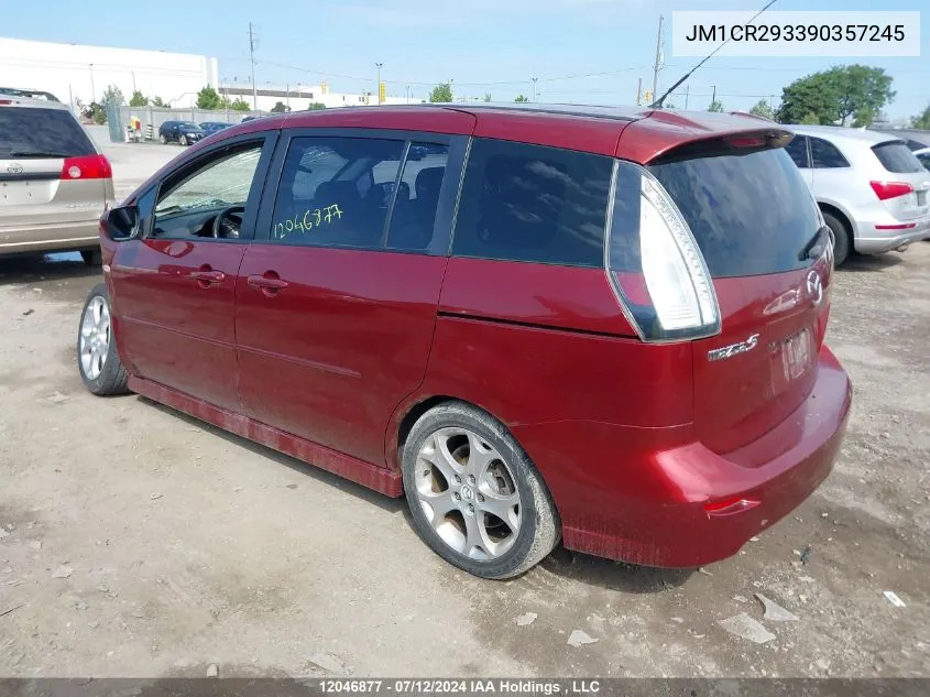 2009 Mazda Mazda5 VIN: JM1CR293390357245 Lot: 12046877