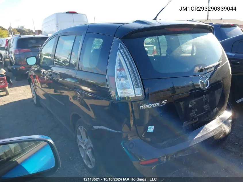 2009 Mazda 5 VIN: JM1CR293290339044 Lot: 12118521