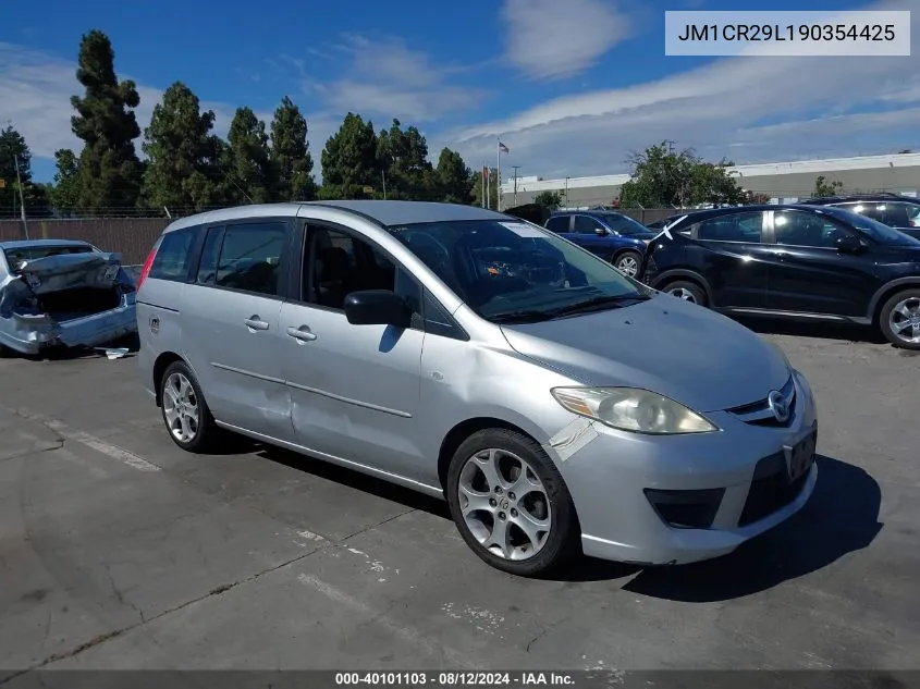 2009 Mazda Mazda5 Sport VIN: JM1CR29L190354425 Lot: 40101103