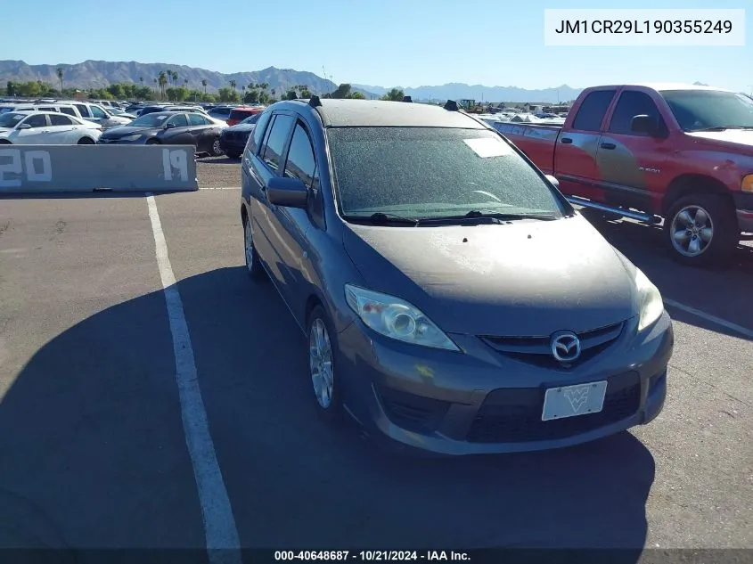 2009 Mazda Mazda5 Sport VIN: JM1CR29L190355249 Lot: 40648687