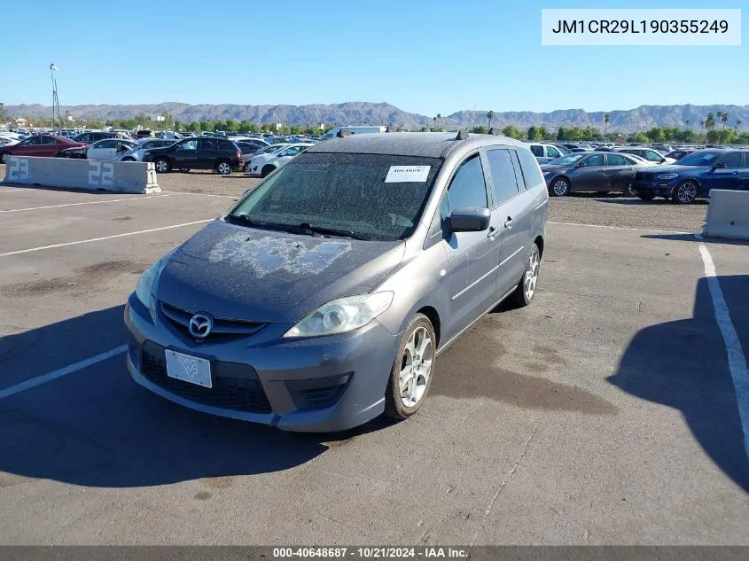 2009 Mazda Mazda5 Sport VIN: JM1CR29L190355249 Lot: 40648687