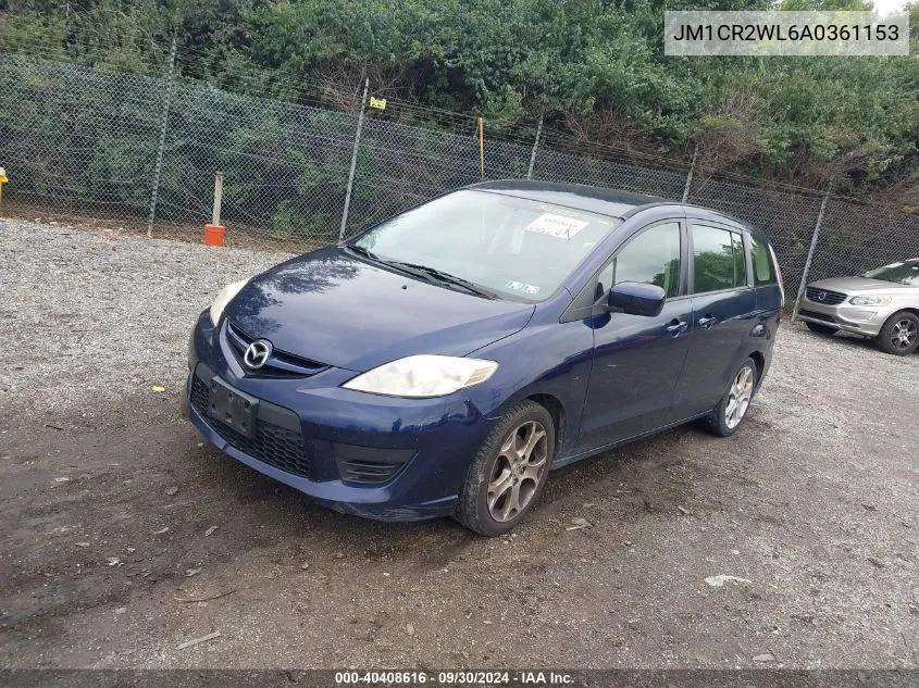 2010 Mazda Mazda5 Sport VIN: JM1CR2WL6A0361153 Lot: 40408616