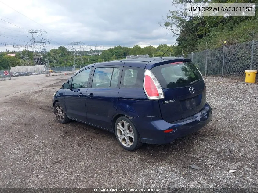 2010 Mazda Mazda5 Sport VIN: JM1CR2WL6A0361153 Lot: 40408616