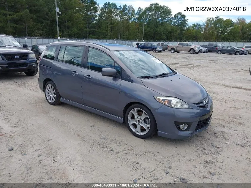 JM1CR2W3XA0374018 2010 Mazda Mazda5 Grand Touring