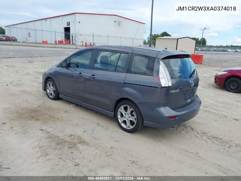 2010 Mazda Mazda5 Grand Touring VIN: JM1CR2W3XA0374018 Lot: 40493931