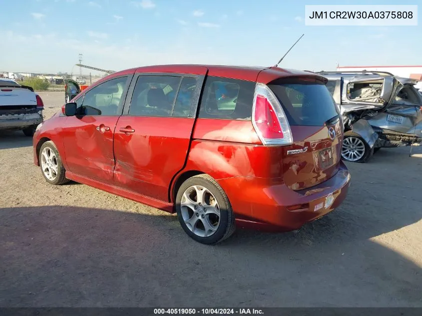 2010 Mazda Mazda5 Sport VIN: JM1CR2W30A0375808 Lot: 40519050